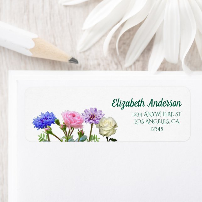 Graduation Garden Party Return Address Label (Insitu)