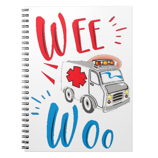 graduation gift, ambulance, patient notebook (Front)