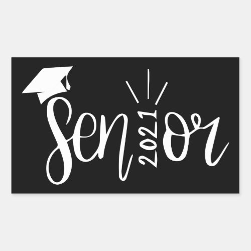 Graduation Gift Class Of 2021 Senior 2021 Rectangular Sticker