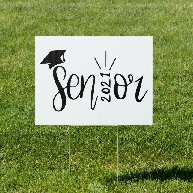 Graduation Gift, Class Of 2021, Senior 2021 Sign (Insitu)