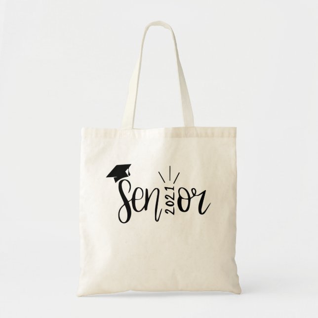 Graduation Gift, Class Of 2021, Senior 2021 Tote Bag (Front)