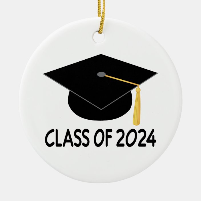 Graduation Gift Class of 2024 Ceramic Ornament
