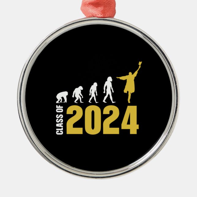 Graduation Gift | Class Of 2024 Metal Ornament (Front)