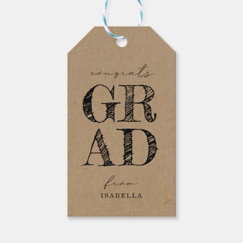 Graduation Gift Favor Tag