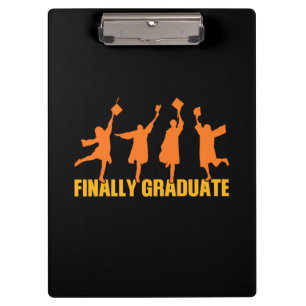 Graduation Gift Finally Graduate Clipboard