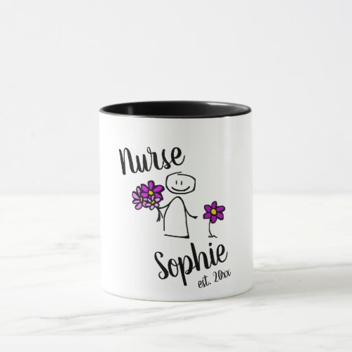 Graduation Gift For Nurse Personalized Add Name Mug