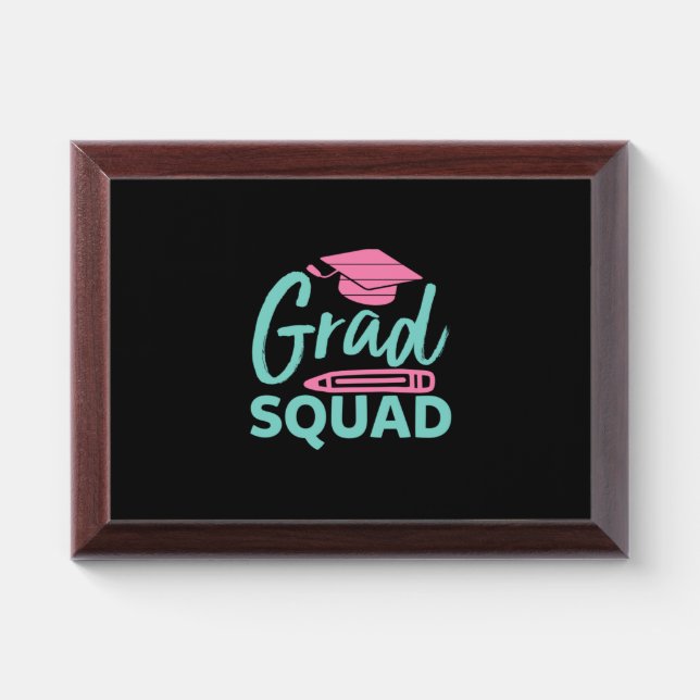 Graduation Gift | Grad Squad Award Plaque (Horizontal)