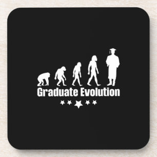 Graduation Gift Graduate Evolution Beverage Coaster