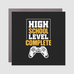 Graduation Gift High School Level Complete Car Magnet