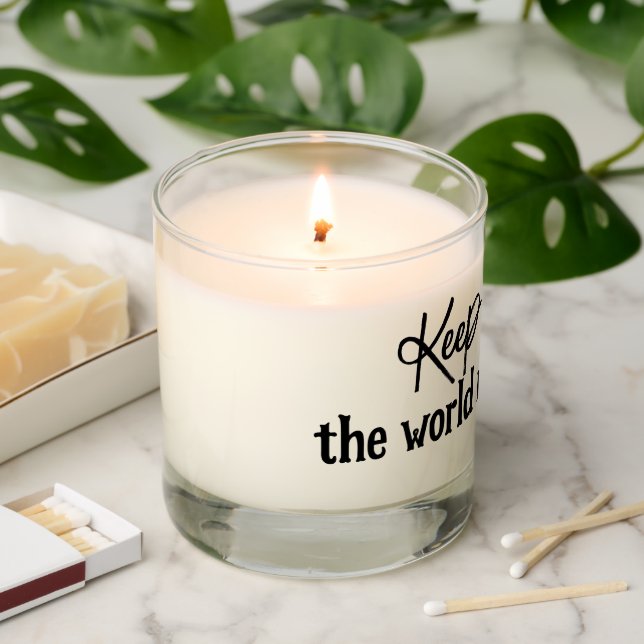 Graduation Gift Keep shining, the world needs your Scented Candle (Lit)