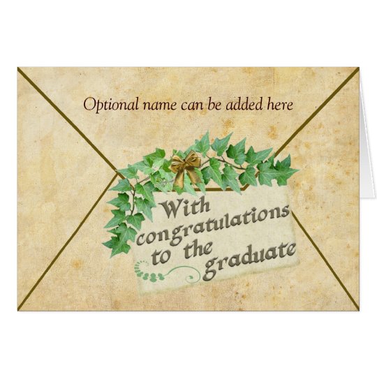 Graduation Gift Money Enclosure Card Zazzle