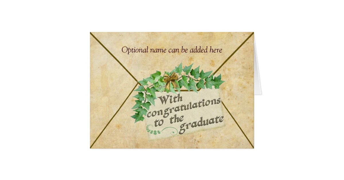 Graduation Gift Money Enclosure Card Zazzle