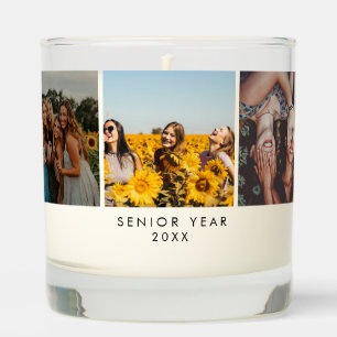 Graduation Gift Photo Collage 6 Photo Personalized Scented Candle