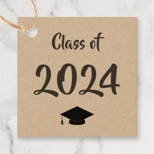 Graduation Gift Tag, Class of 2021 Tag, Kraft Favor Tags