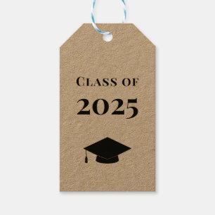 Graduation Gift Tag, Class of 2025 Tag, Kraft Tags