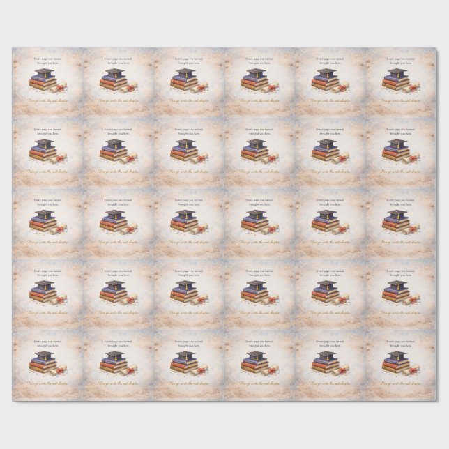 Graduation Gift Wrapping Paper (Flat)