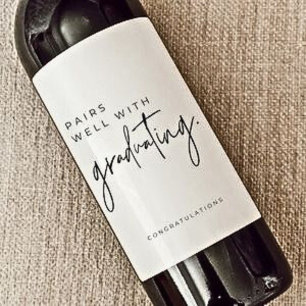 graduation gifts 2024 wine label