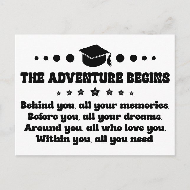 Graduation Gifts for Her/him Graduation Day Invitation Postcard (Front)