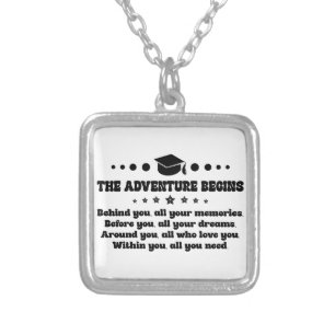 Graduation Gifts for Her/him Graduation Party Silver Plated Necklace