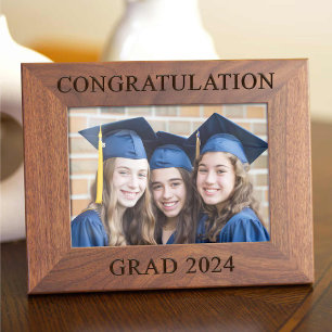 Graduation Gifts for Her Rustic Best Friends Photo Engraved Frames