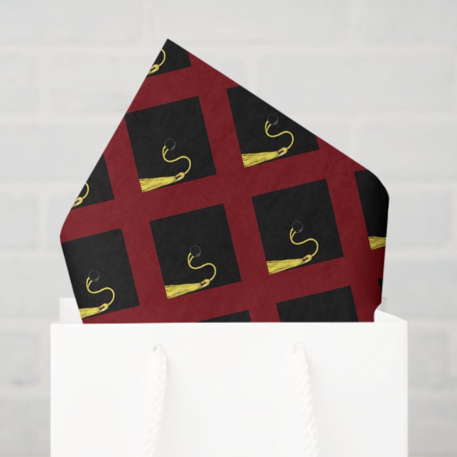 Graduation Gifts Maroon Tissue Paper (Gift Bag)