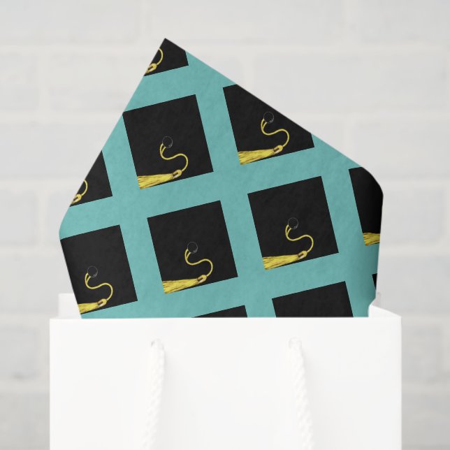 Graduation Gifts Teal Blue Tissue Paper (Gift Bag)