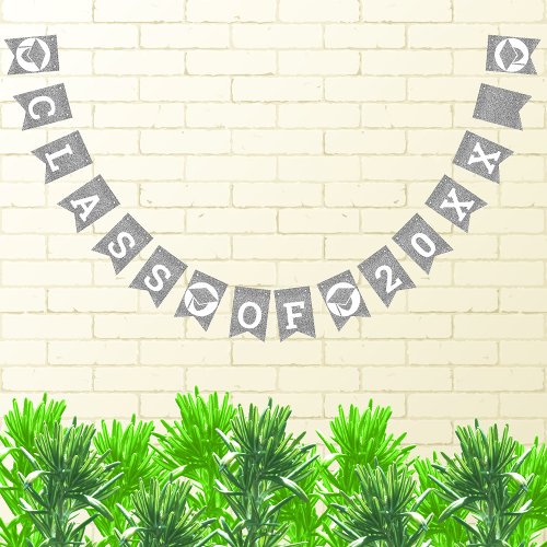 Graduation Glam Silver Create Your Class Of Bunting Flags