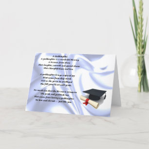 Graduation goddaughter poem card