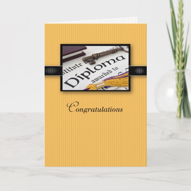 Graduation Gold Black Card (Front)