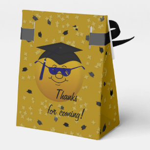 Graduation Gold Confetti-Tent Favor Box