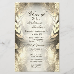 Graduation Gold Laurel Leaf