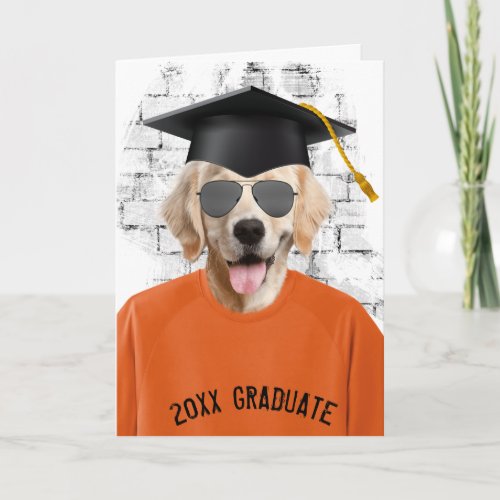graduation golden retriever t_shirt card