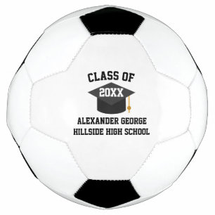 Graduation Graduate Grad Senior Night Class Of Soccer Ball