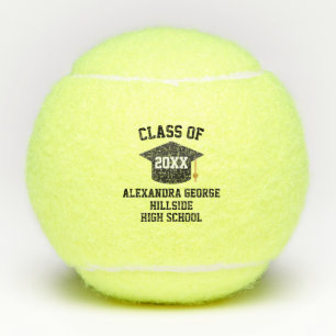 Graduation Graduate Grad Senior Night Class Of Tennis Balls