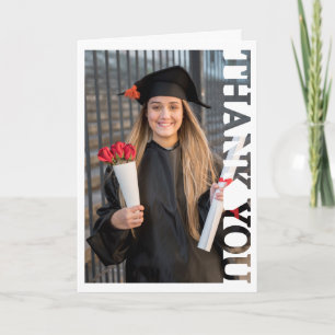 graduation graduate Photo Thank You Card