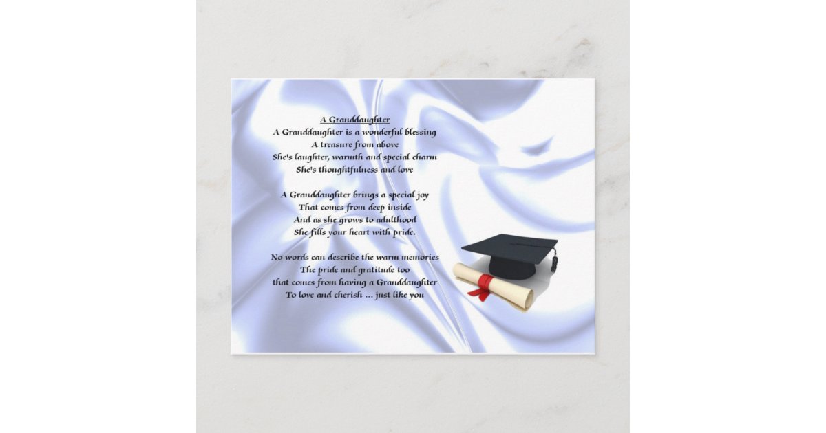Graduation Granddaughter Postcard