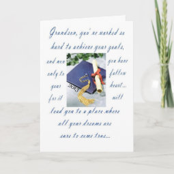 Graduation-Grandson, Happy Graduation Card | Zazzle