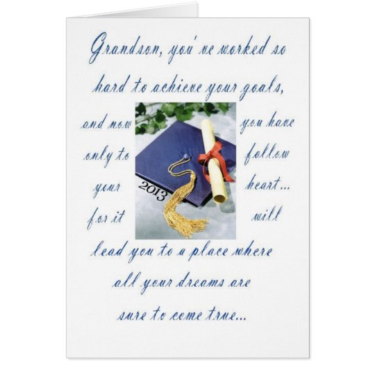 Graduation-Grandson, Happy Graduation Card | Zazzle.com