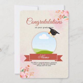 Graduation greeting card