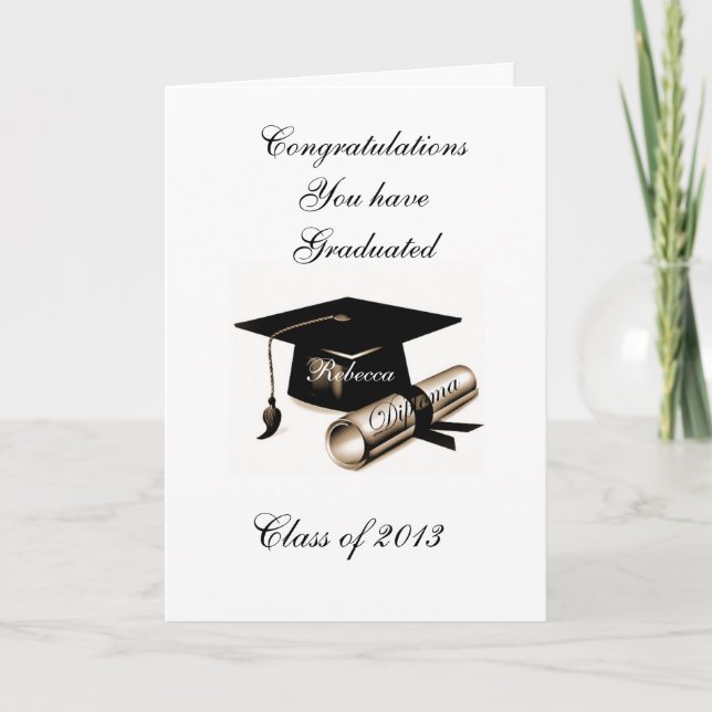 GRADUATION GREETING CARD (Front)