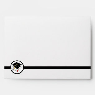 Graduation Greeting Card A7 Envelope Cap Diploma