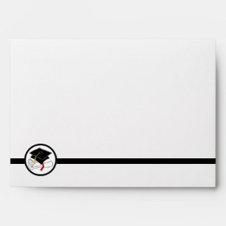 Graduation Greeting Card A7 Envelope Cap Diploma