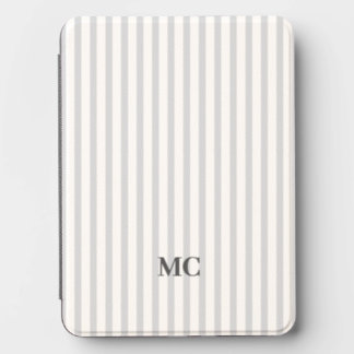 Graduation | Grey Stripes Teacher Student Initial Kindle Cover