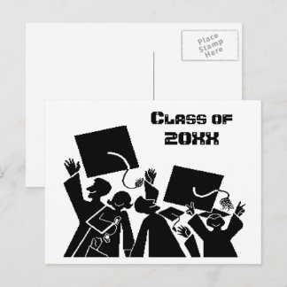 Graduation Group Class of 20XX Announcement Postcard