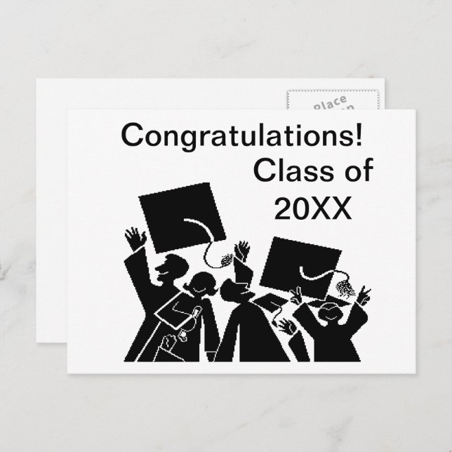 Graduation Group Class of 20XX Postcard (Front/Back)