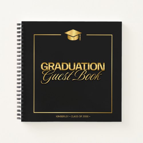 Graduation Guest Book Hardcover Notebook