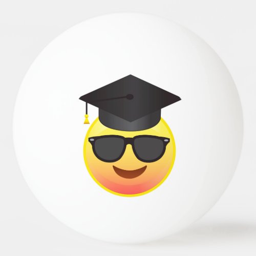 Graduation Happy Emoji with Sunglasses Ball