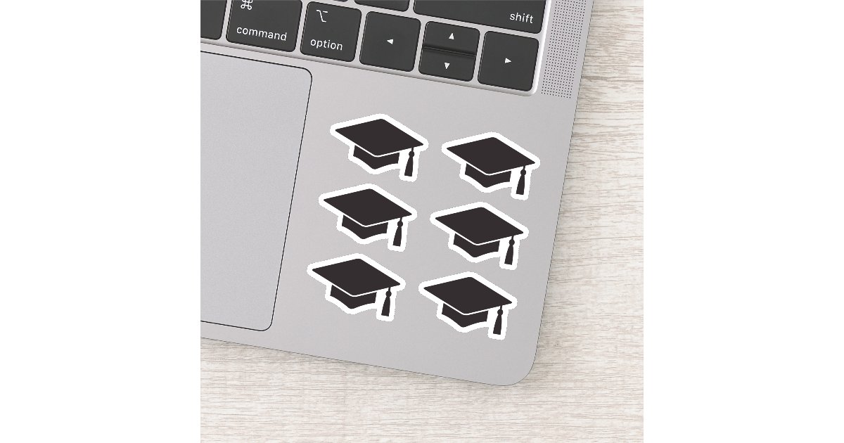 Graduation hat/cap stickers | Zazzle