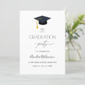 Graduation Hat Graduation Party Invitation (Standing Front)