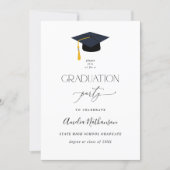 Graduation Hat Graduation Party Invitation (Front)